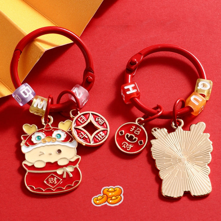 Year Of The Dragon Metal Pendant Cute Car Keychain Doll Couple Bag Pendant, Koi Dragon, Yingfu Dragon, Fortune Dragon, Lucky Dragon