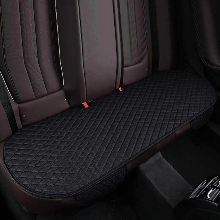 Non-Slip Rhombus Imitation Linen Car Seat Cushion, Brown Front Row, Beige Front Row, Black Front Row, Gray Front Row, Black Back Row, Gray Back Row, Beige Back Row, Brown Back Row