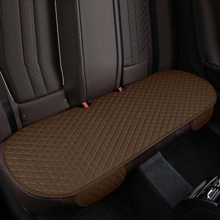 Non-Slip Rhombus Imitation Linen Car Seat Cushion, Brown Front Row, Beige Front Row, Black Front Row, Gray Front Row, Black Back Row, Gray Back Row, Beige Back Row, Brown Back Row