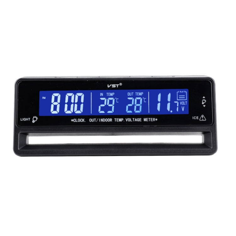 Car Digital Display Clock Luminous Electronic Thermometer Voltmeter