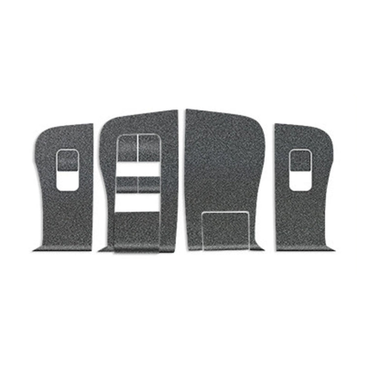 4pcs /Set For Tesla Model 3 Lift Window Button Sticker Car Interior, Carbon Fiber, Starry Line