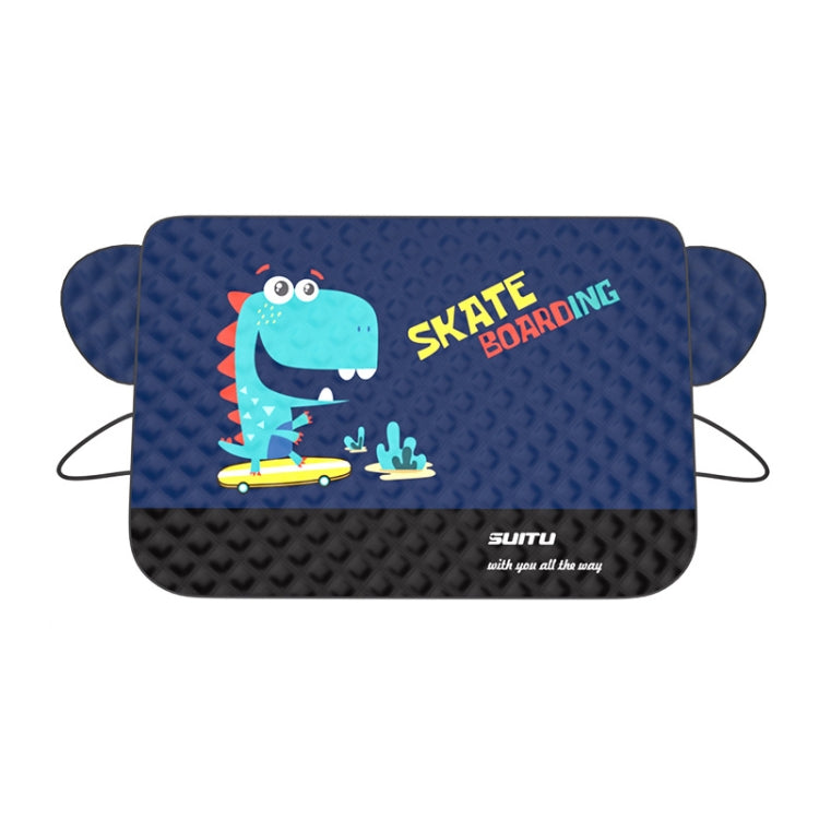 SUITU ST-3950 Automobile Thickening Sun Shield Car Snow Block Coat, Husky, Im The Best, Dinosaur