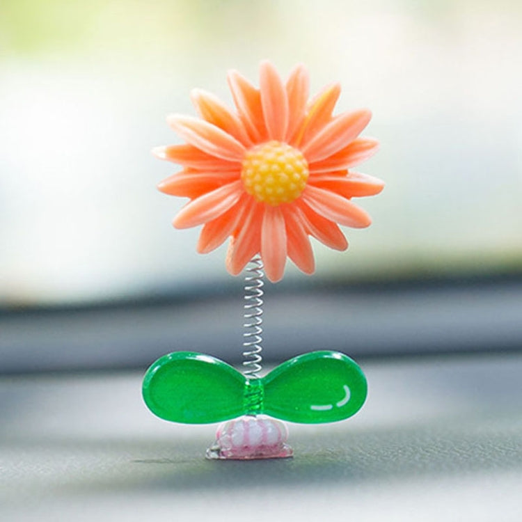 Cute Small Daisy Car Ornament Car Dashboard Shaking Decoration