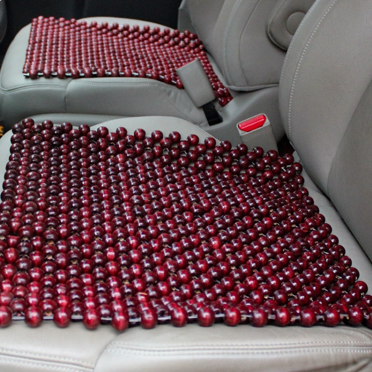 44x44cm Summer Car Pure Wood Beads Square Seat Cushion
