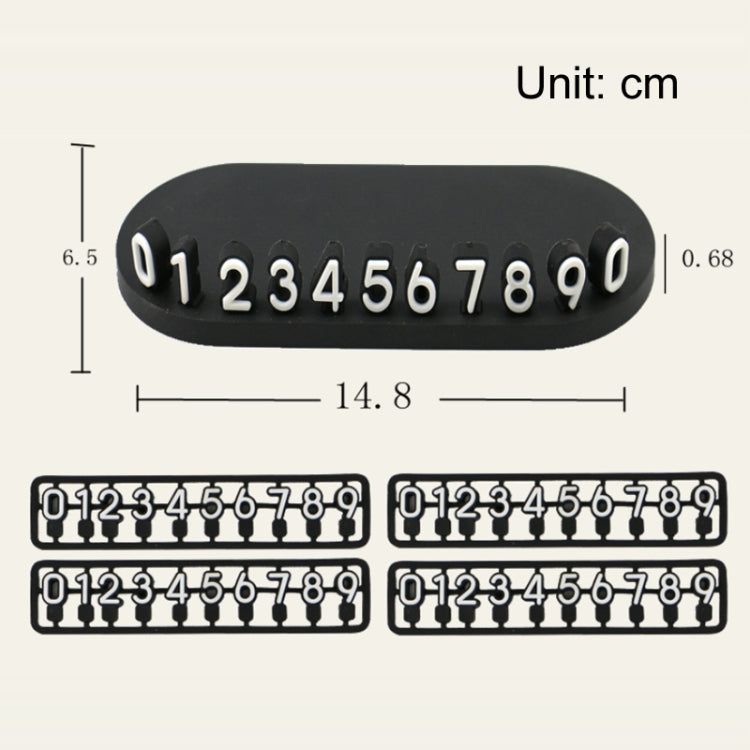 3D Temporary License Plate Removal Ornaments Anti-slip Base