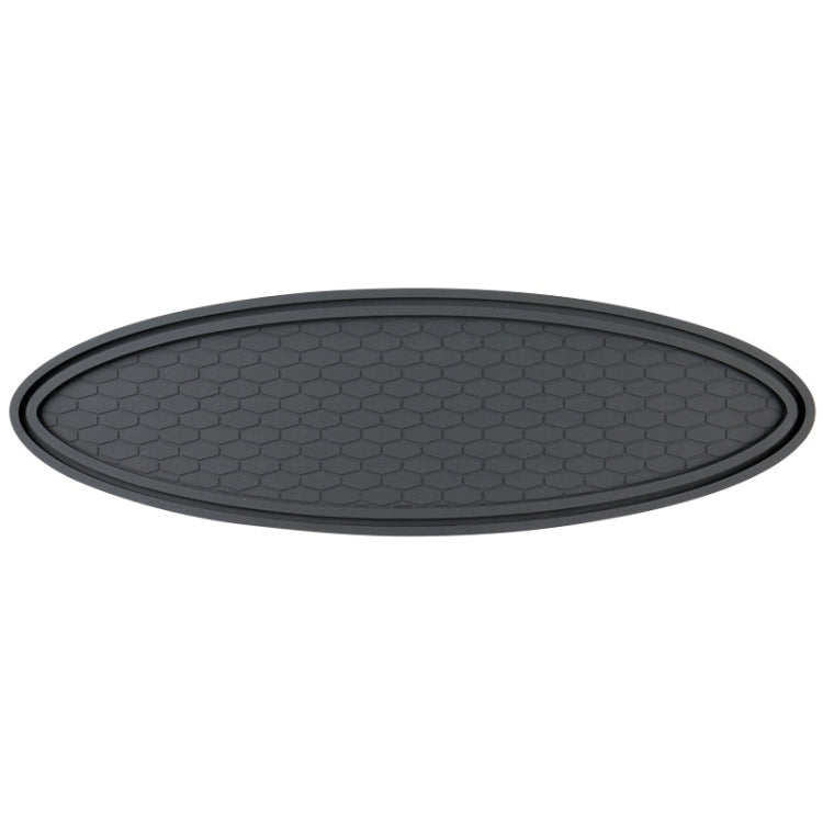 Car Center Console Ornaments Oval Anti-slip Mat, Without Diamond, With Diamond