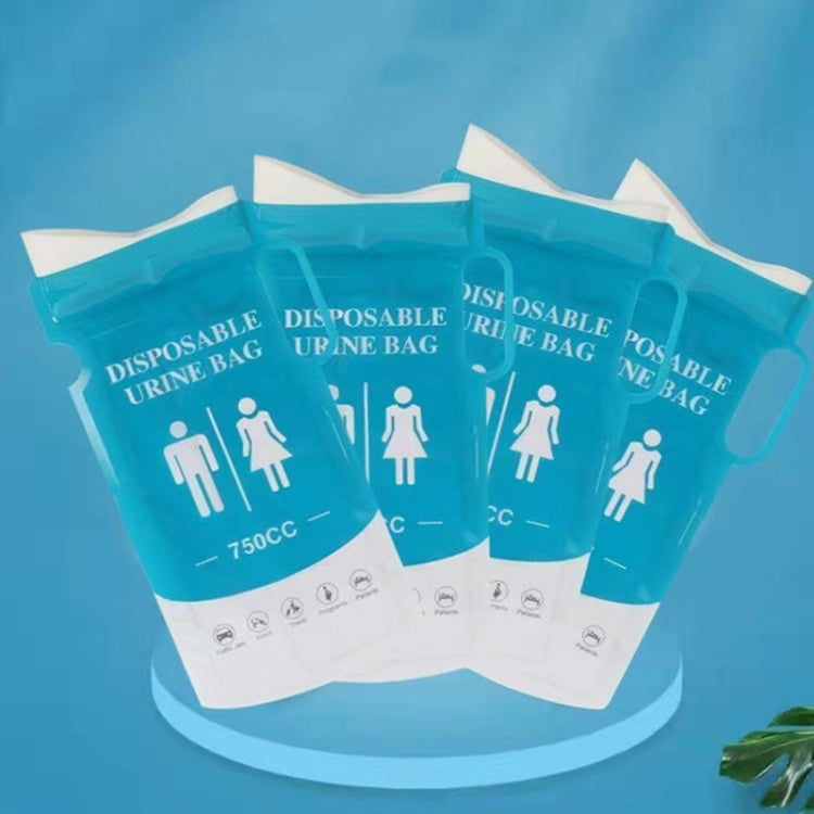 4pcs /Pack Car Disposable Emergency Rapid Coagulation Urine Bag Traffic Jam Pee Bag, 750ml