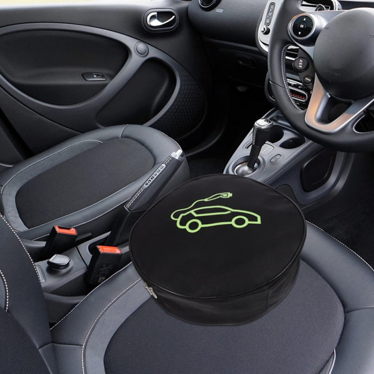 Electric Vehicle Charger Flame Retardant Storage Bag, Round, Round Extra Large