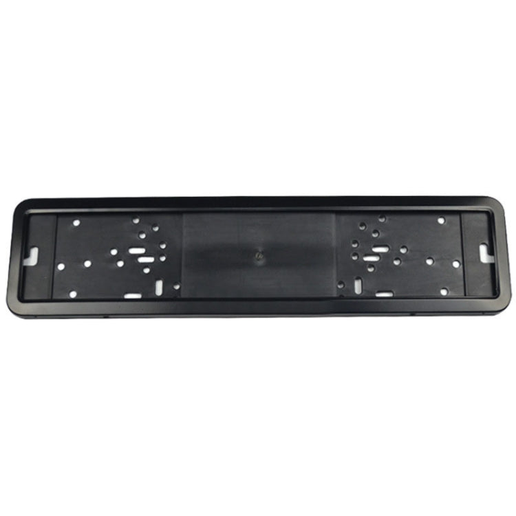 European/Russian/Ukrainian Stainless Steel License Plate Frame, 8K Mirror, Spray Black