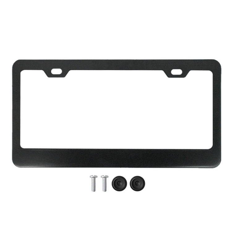 American Standard Aluminum Alloy License Plate Frame Including Accessories, Round Hole Aluminum Black, Round Hole Aluminum Spray White, Square Hole Rounded Corners Aluminum Black, Square Hole Round Corner Aluminum Spray White                           ...