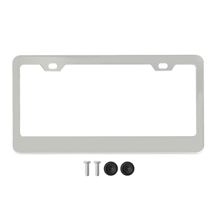 American Standard Aluminum Alloy License Plate Frame Including Accessories, Round Hole Aluminum Black, Round Hole Aluminum Spray White, Square Hole Rounded Corners Aluminum Black, Square Hole Round Corner Aluminum Spray White                           ...