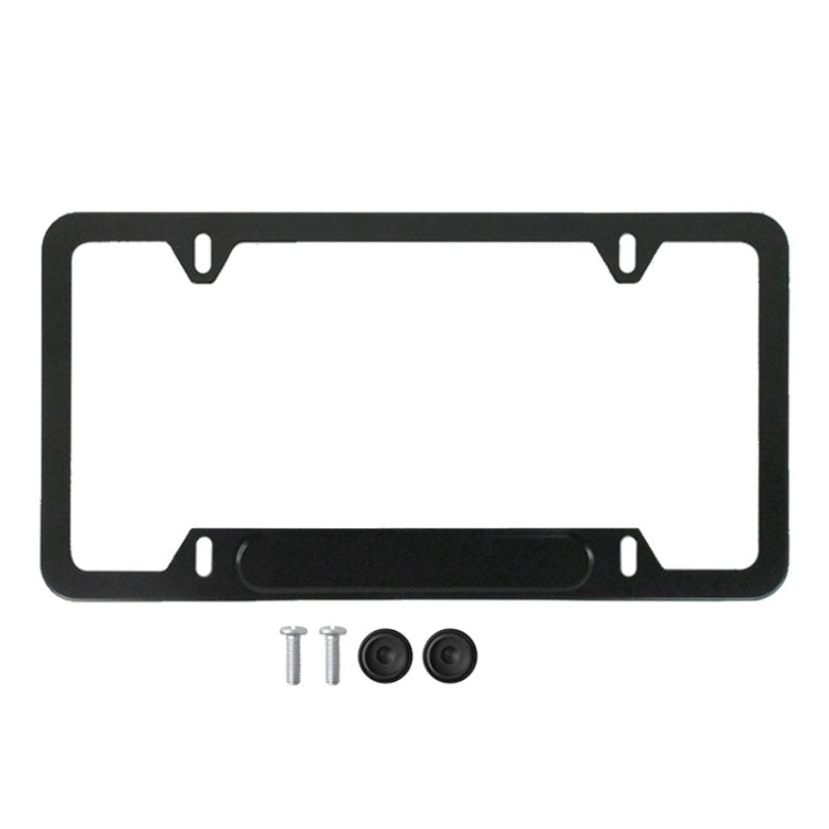 American Standard Aluminum Alloy License Plate Frame Including Accessories, Round Hole Aluminum Black, Round Hole Aluminum Spray White, Square Hole Rounded Corners Aluminum Black, Square Hole Round Corner Aluminum Spray White                           ...