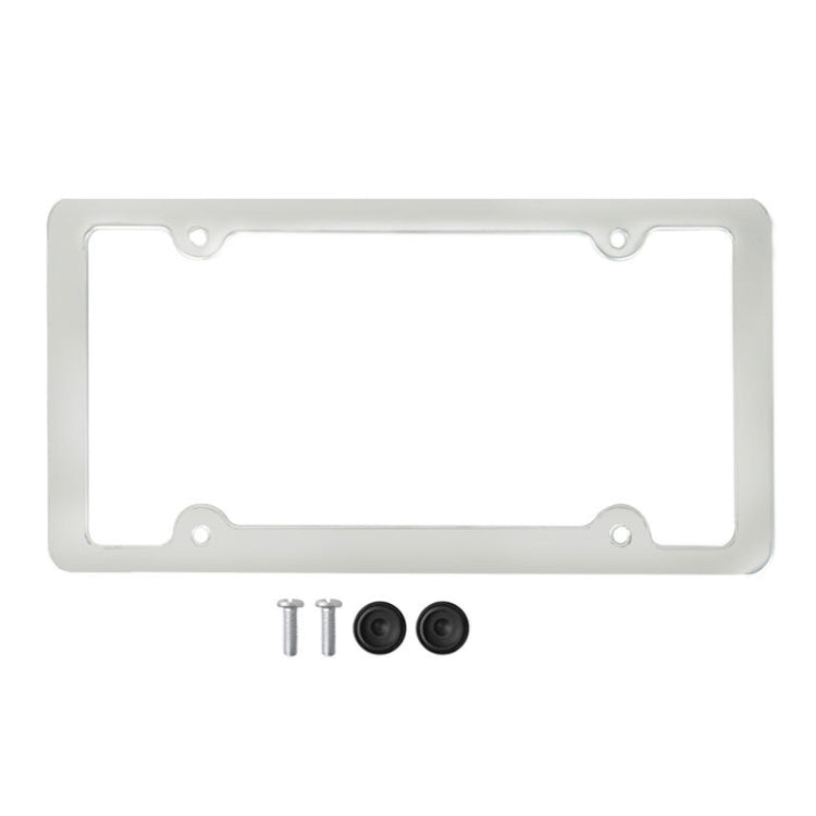 American Standard Aluminum Alloy License Plate Frame Including Accessories, Round Hole Aluminum Black, Round Hole Aluminum Spray White, Square Hole Rounded Corners Aluminum Black, Square Hole Round Corner Aluminum Spray White                           ...