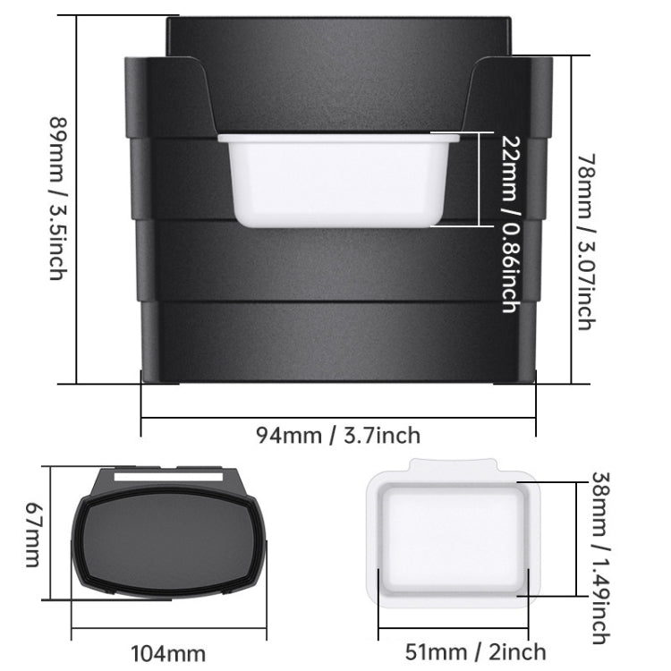 Car-Mounted French Fries Cup Holder Storage Box Multifunctional Trash Can, SD-1019, SD-1019B With Seasoning Box