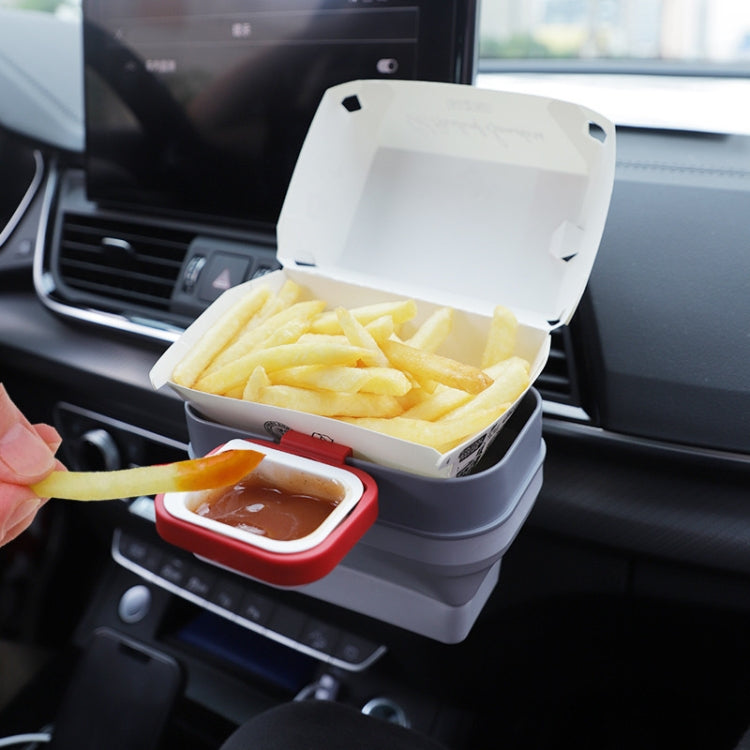 2 in 1 Car Fries Sauce Rack Air Vent Storage Box