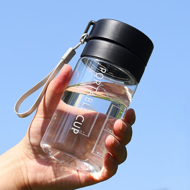 Outdoor Large Capacity Sports Mug Frosted Plastic Portable Leak-proof Teacups, 400ml Transparent Black, 400ml Transparent White, 400ml Transparent Green, 600ml Transparent White, 600ml Transparent Green, 600Mml Transparent Black, 800ml Transparent Blac...
