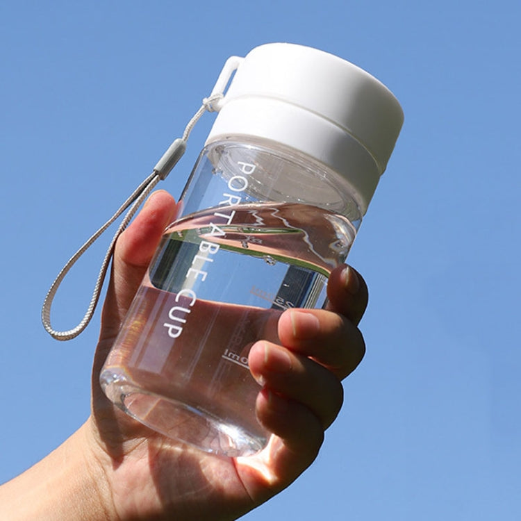Outdoor Large Capacity Sports Mug Frosted Plastic Portable Leak-proof Teacups, 400ml Transparent Black, 400ml Transparent White, 400ml Transparent Green, 600ml Transparent White, 600ml Transparent Green, 600Mml Transparent Black, 800ml Transparent Blac...