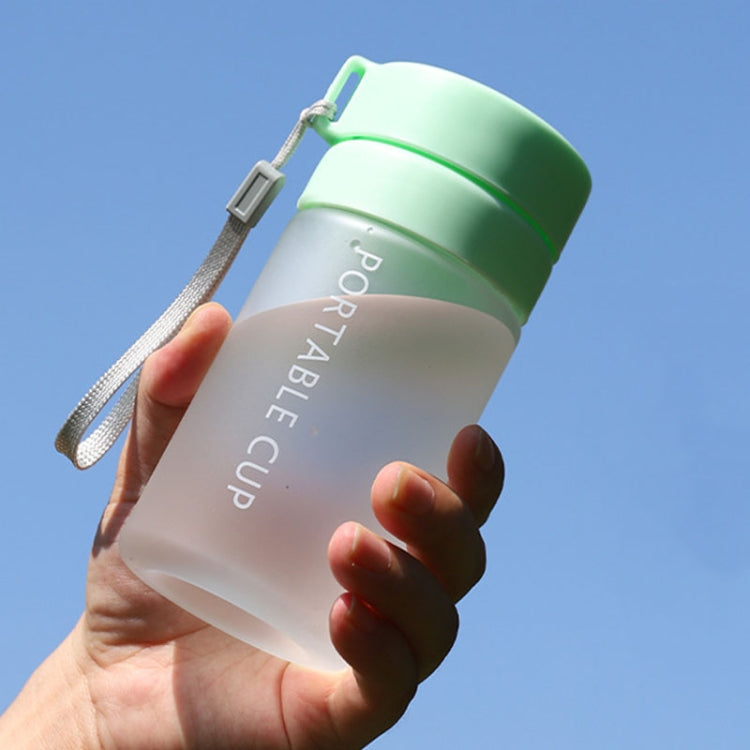 Outdoor Large Capacity Sports Mug Frosted Plastic Portable Leak-proof Teacups, 400ml Transparent Black, 400ml Transparent White, 400ml Transparent Green, 600ml Transparent White, 600ml Transparent Green, 600Mml Transparent Black, 800ml Transparent Blac...