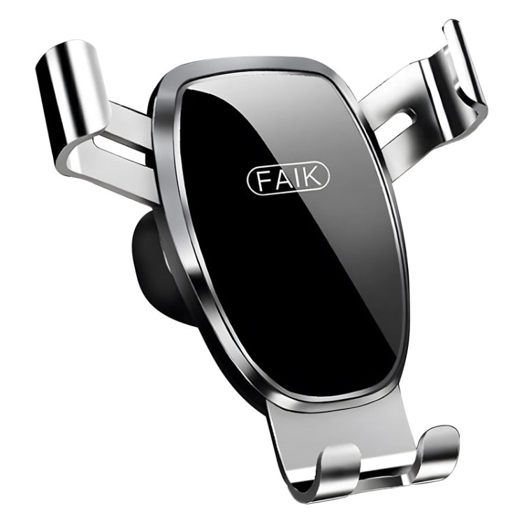 FAIK Car Cell Phone Holder Air Vent Triangle Gravity Sensor Car Phone Bracket, Black Frosted Model, Silver Frosted Model, Black Mirror Model, Silve Mirror Model