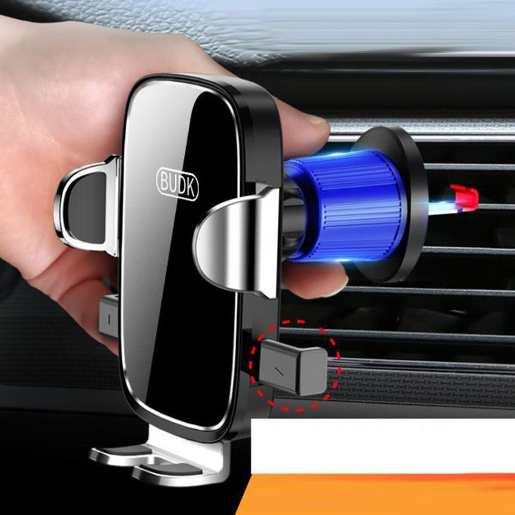 BUDK Anti-shake Car Phone Bracket Car Navigation Air Vent Fixed Gravity Support Stand