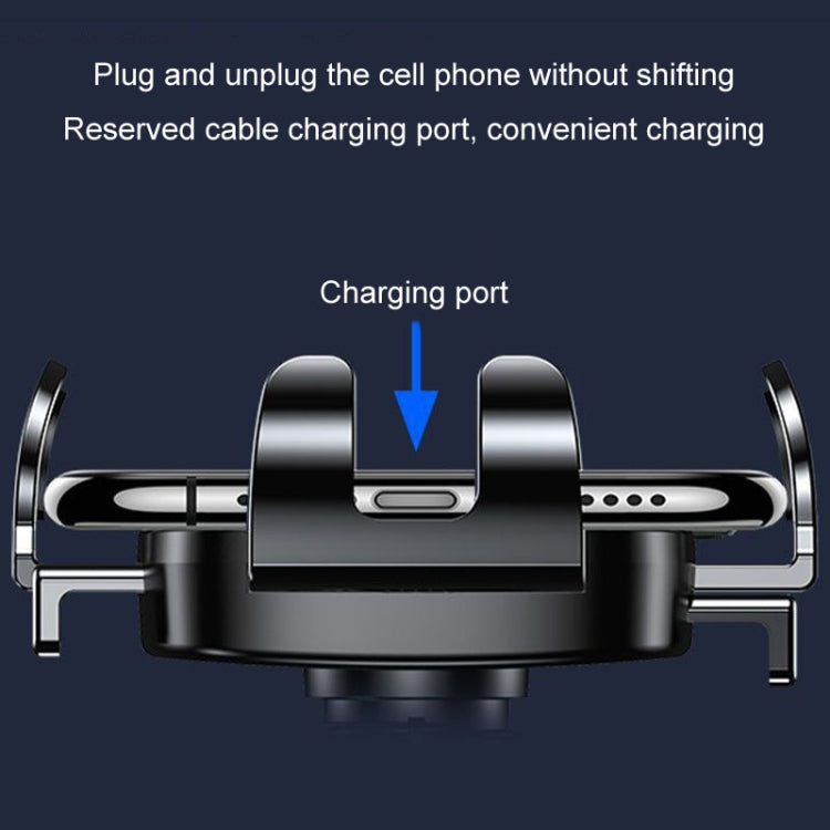 BUDK Anti-shake Car Phone Bracket Car Navigation Air Vent Fixed Gravity Support Stand