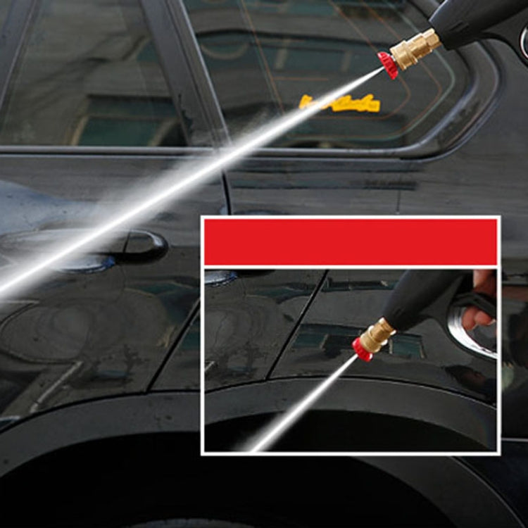 For Karcher K2-K7 Series High Pressure Washer Foam Lance Adapter, 1/4 Female Connector, 1/4 Female Connector + 5 Nozzle