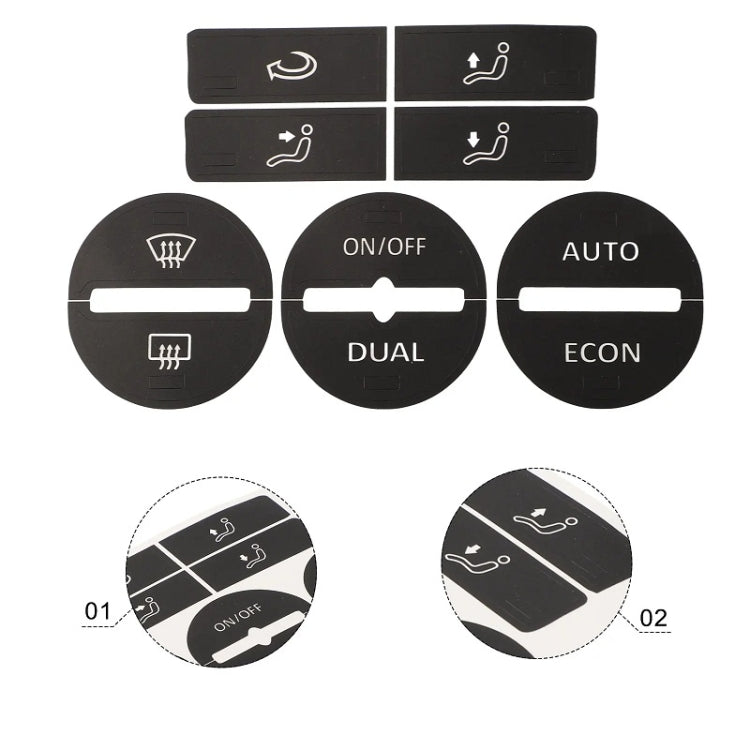 For Volkswagen GOLF MK5/Passat Air Conditioning Central Control Button Repair Patch
