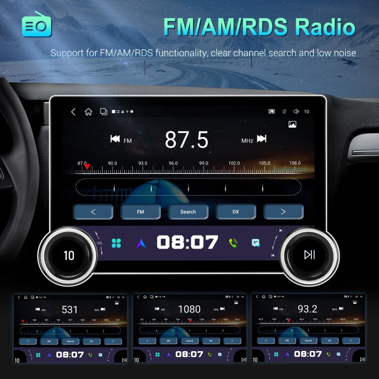 11.8 Inch 4+64G Dual Knob Player Android Large Screen Navigation Wireless CarPlay Reversing Image, 11.8 Inch Dual Knob