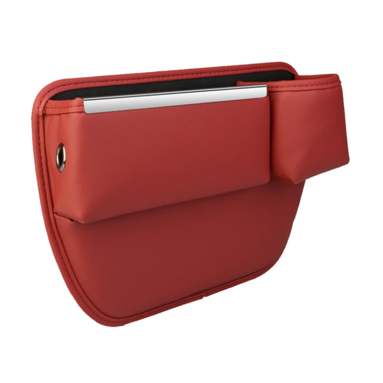Automotive Seat Clamp Seam Organizer Car Decoration Storage Bag Water Cup Model, Main Driver Red, Passenger Red, Main Driver Mocha Brown, Passenger Mocha Brown, Main Driver Saddle Brown