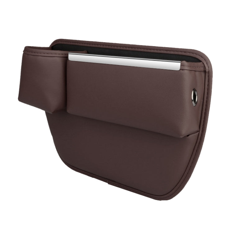 Automotive Seat Clamp Seam Organizer Car Decoration Storage Bag Water Cup Model, Main Driver Red, Passenger Red, Main Driver Mocha Brown, Passenger Mocha Brown, Main Driver Saddle Brown