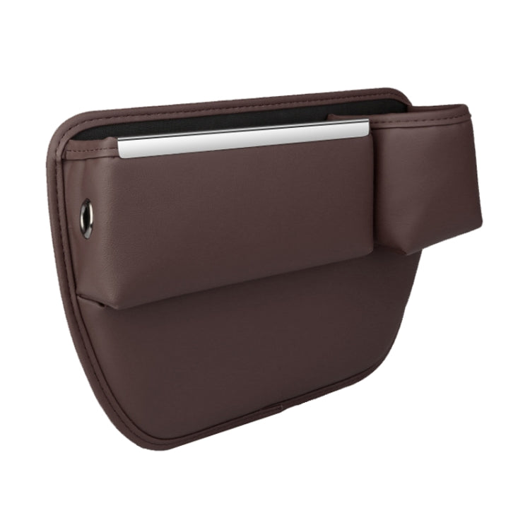 Automotive Seat Clamp Seam Organizer Car Decoration Storage Bag Water Cup Model, Main Driver Red, Passenger Red, Main Driver Mocha Brown, Passenger Mocha Brown, Main Driver Saddle Brown