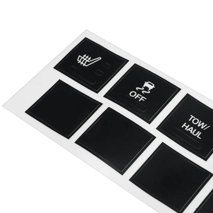 For Jeep Cherokee/Commander Car Seat Heating Switch Sticker