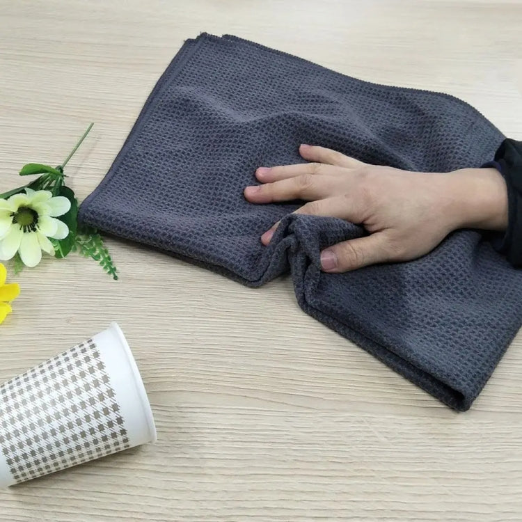 Thickened Absorbent Honeycomb Mesh Car Wash Cleaning Towel, 40x40cm