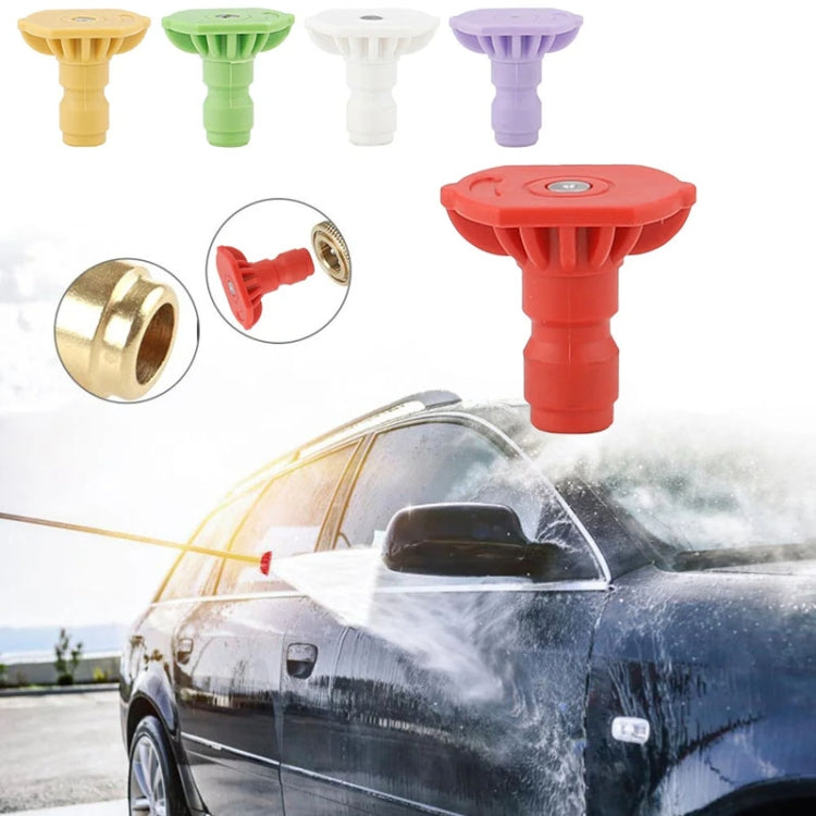 High-pressure Car Washer Nozzle Fan-shaped 1/4 Quick Plug Connector Water Rifle Parts, 0 Degree (1.1 Nozzle), 15 Degree (1.1 Nozzle), 25 Degree (1.1 Nozzle), 40 Degree (1.1 Nozzle), 0 Degree (1.2 Nozzle), 15 Degree (1.2 Nozzle), 25 Degree (1.2 Nozzle) ...
