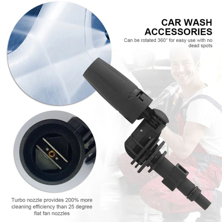 Multifunctional Car Wash High Pressure Spray Nozzle 360 Degree Universal Rotary Adjustable, For Karcher K Series, For Lavar