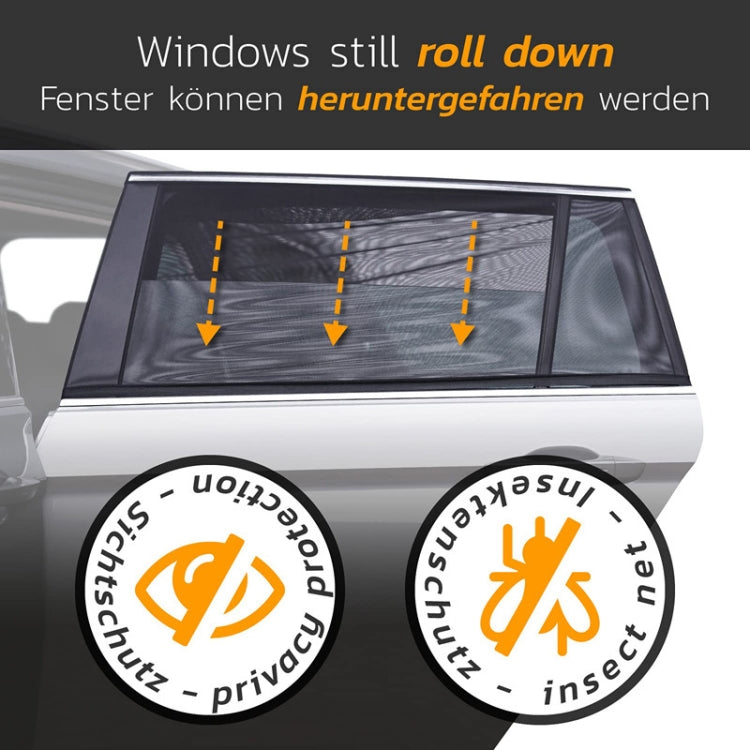 Car Sun Protection Anti-mosquito Window Zipper Sunshade, Front Window (Main+Auxiliary), Rear Window (Left+Right)