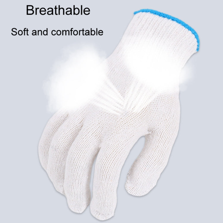 12pairs Labor Protection Wear-Resistant Cotton Gloves Thickened Construction Site Work Gloves, 400G, 500G, 600G, 750G