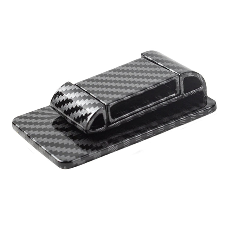Car Seat Belt Holder Anti-collision Elastic Buckle Limiter, Matt Black, Carbon Fiber Black