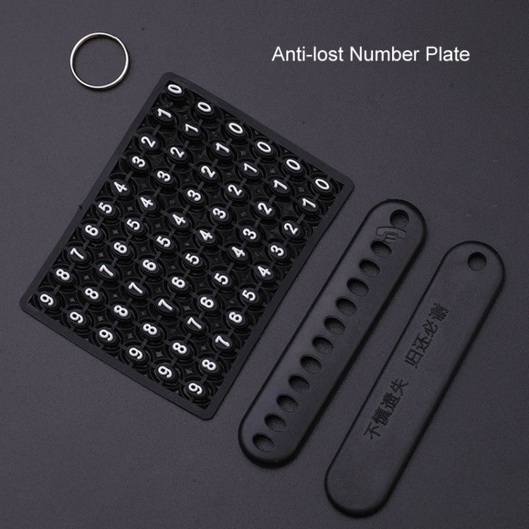 For Mazda Car Key Mover Multifunctional Keychain Anti-lost Number Plate, A, B, C, D, E