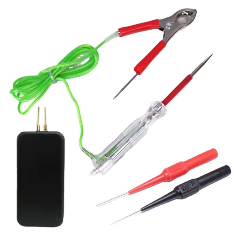 Automotive Maintenance Test Pen Set Multifunctional Electricity Measuring Tester Light Tool, 5pcs /Set