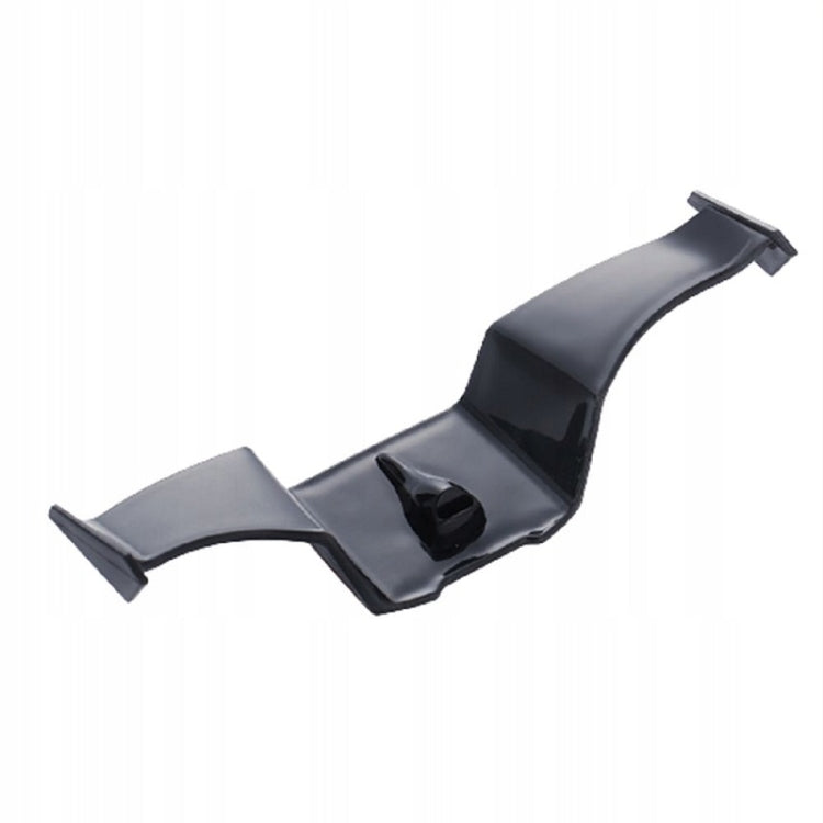 Car Mini Rear Wing Without Punching Decorative Stickers, Black Without Wind Blades, White Without Wind Leaves, Red Without Wind Leaves, Black With Wind Leaves, White With Wind Leaves, Red With Wind Leaves