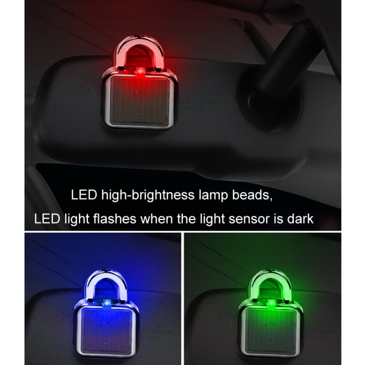 Car Solar Flashing Atmosphere Anti-Theft Warning Lock Light