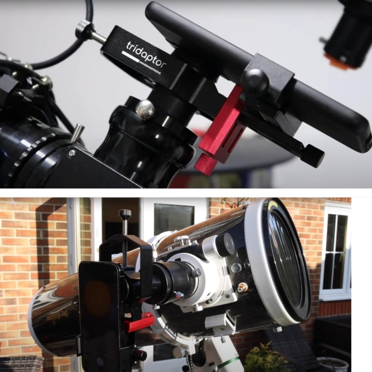 Tridaptor Digiscoping Adapter 3-Axis Telescope Phone Mount For Binocular Monocular Microscope, With Buetooth, Without Bluetooth