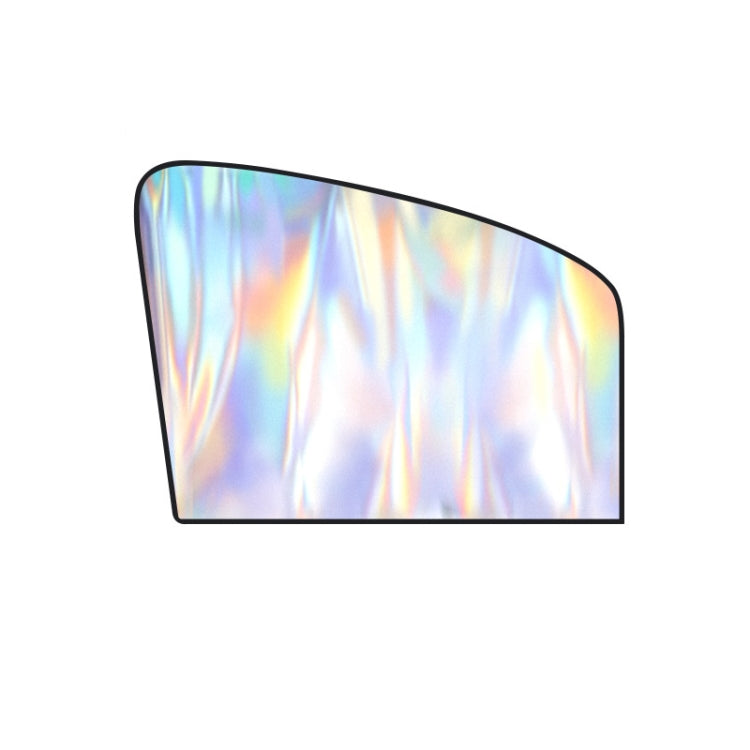 Colorful Titanium Silver Magnetic Car Sun Protection Sunshade Curtain, Driver Seat, Passenger Seat, Back Seat