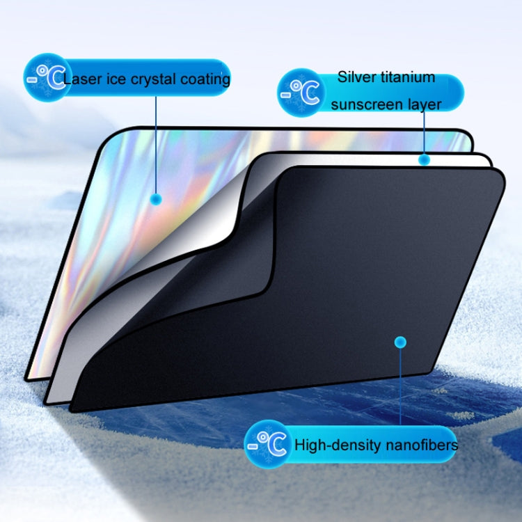 Colorful Titanium Silver Magnetic Car Sun Protection Sunshade Curtain, Driver Seat, Passenger Seat, Back Seat