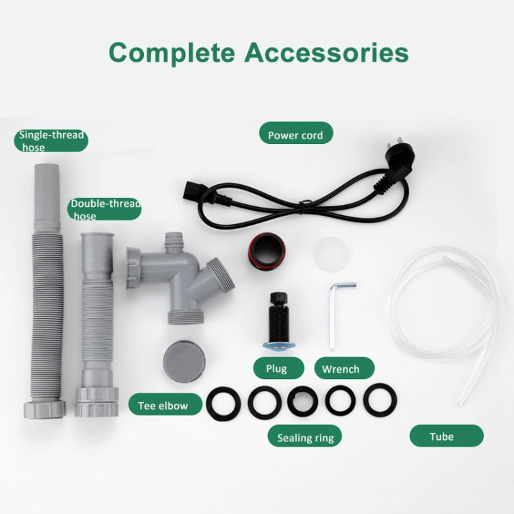 Food Garbage Disposer 7 Levels Grinding Connectable For Dishwasher, 550W EU Plug