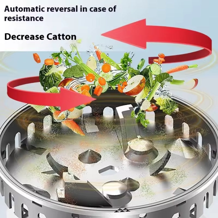 Food Garbage Disposer 7 Levels Grinding Connectable For Dishwasher, 550W EU Plug
