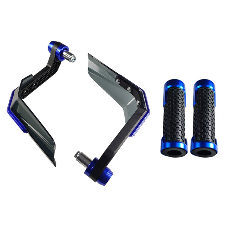 4 In 1 Motorcycle Modification Accessories Horn Windshield Windproof Protective Cover+Handlebar Plastic Throttle Grip Accessories, Red, Blue, Silver