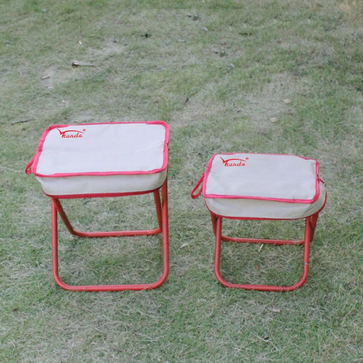 Kanda Bag-Type Folding Fishing Chair Portable Outdoor Travel Sketching Stool, Red