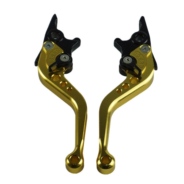 1pair Motorcycle CNC Six Speed Dual Disc Brake Handlebar Cowl Adjustable Electric Bike Brake Lever, Brake Lever(Black), Brake Lever(Silver), Brake Lever(Gold)